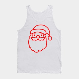 Red Santa Clause Tank Top